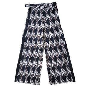 St. John Silk Wide Leg Pants Belted Size 6